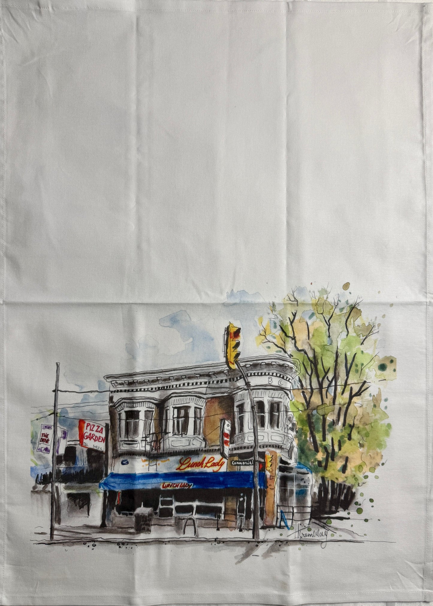 Lunch Lady Tea Towel