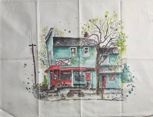 Arbutus Coffee Tea Towel