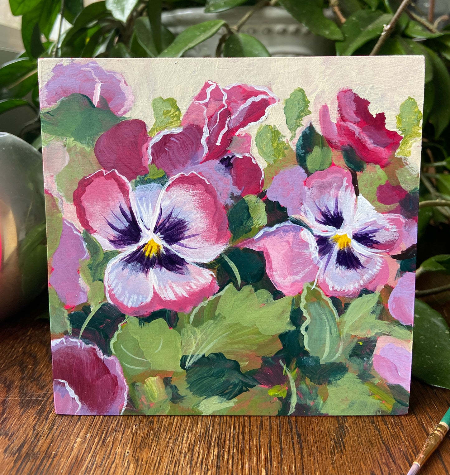 Margaritas entre rosas 8x8