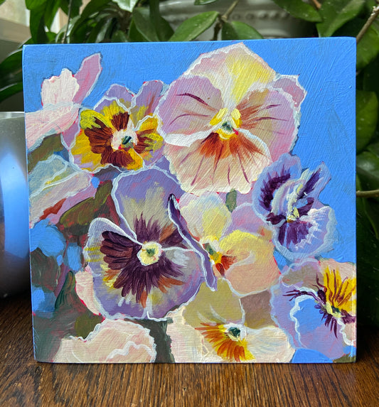 Margaritas entre rosas 8x8