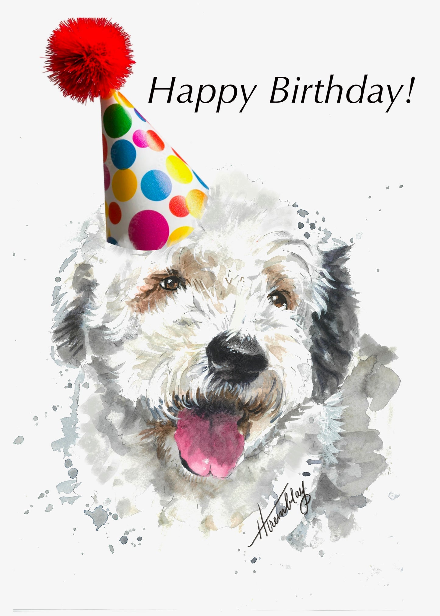 4 Card Bundle- Birthday Cards -Dogs
