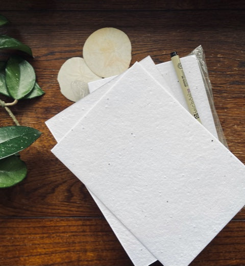 Retrato de mascota personalizado - Papel con semillas