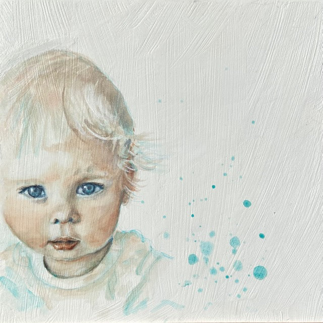 Portraits Single Subject - Watercolour on Wood