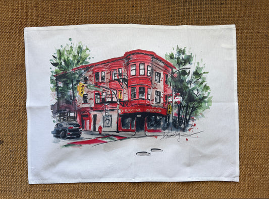 Red Burrito Tea Towel