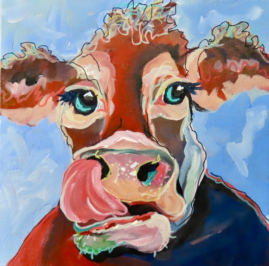 Paint & Sip Colourful Cows-October 10, 7-9pm