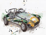 Car/Vehicle Portrait Single Subject-Watercolour