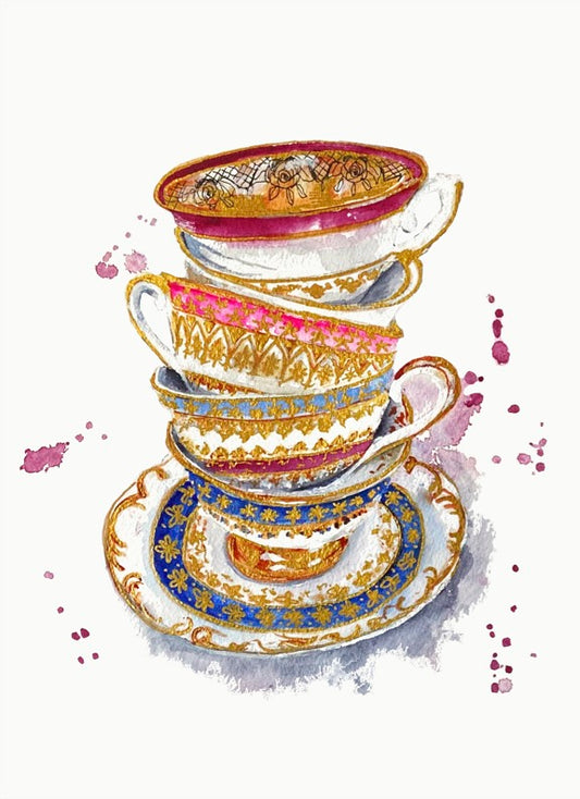Mom's Teacups Print
